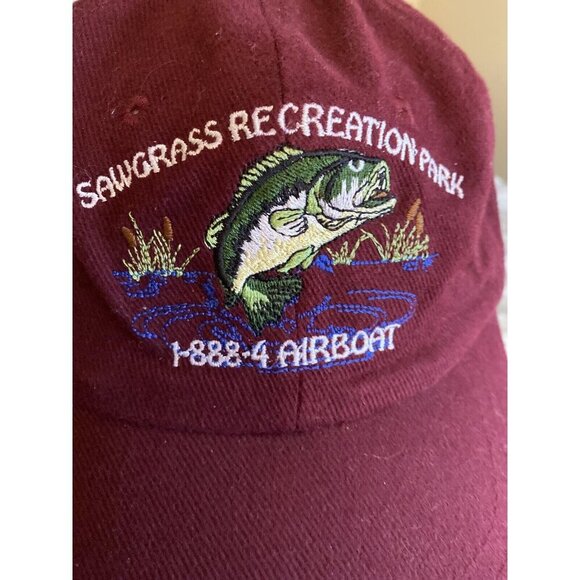 Sawgrass Recreation Park Embroidered Maroon Adjustable Cap By KC Caps - Picture 3 of 7